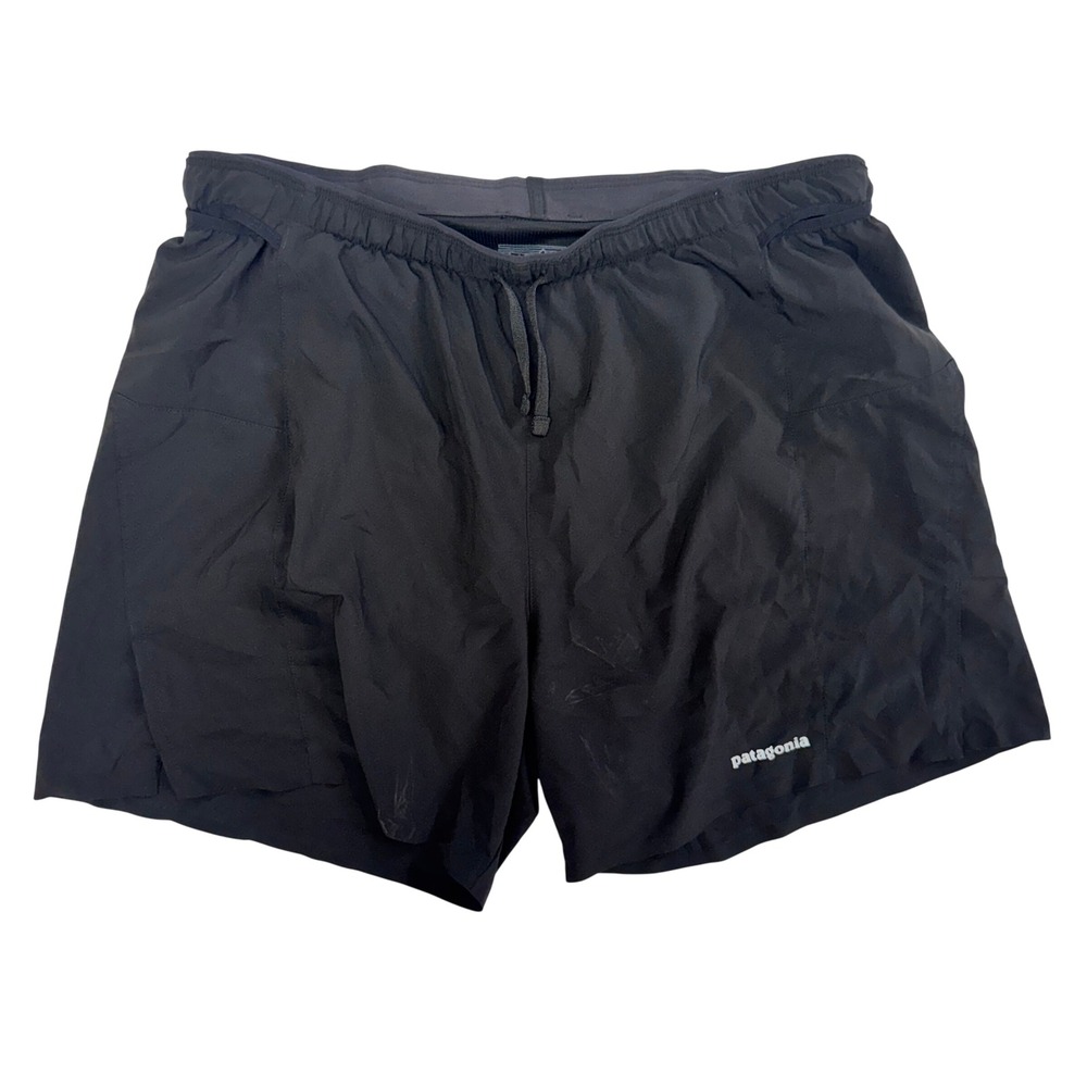 Patagonia Mens Strider Pro Running Shorts Black Large Inseam